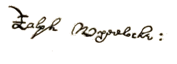 Signature of Ralph Wheelock (circa 1655)